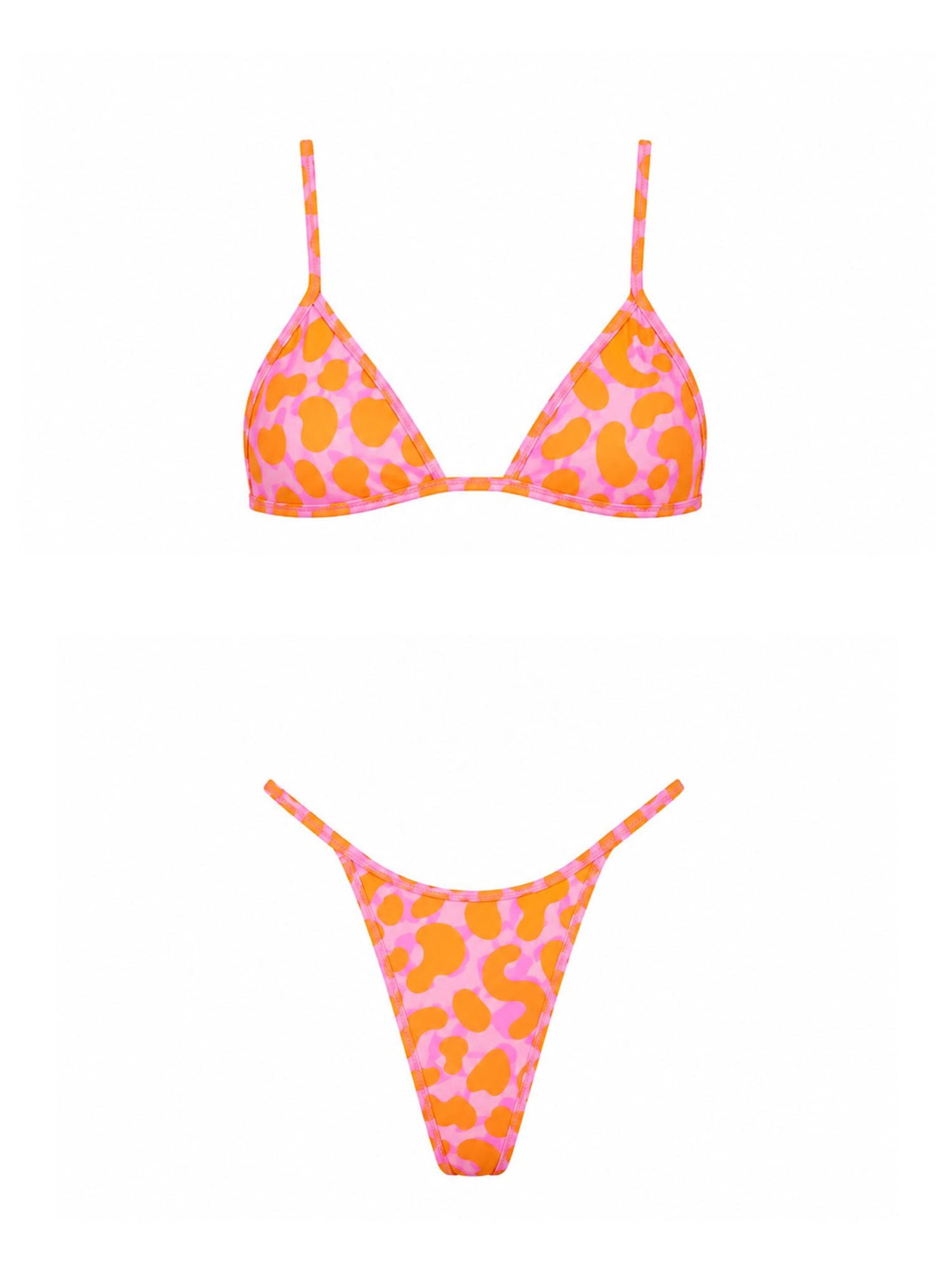 Triangle Bikini Kalaia en orange : devant