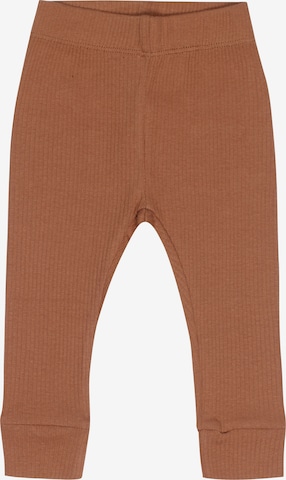 Kids Up Skinny Leggings 'Noaa Rib' in Brown: front