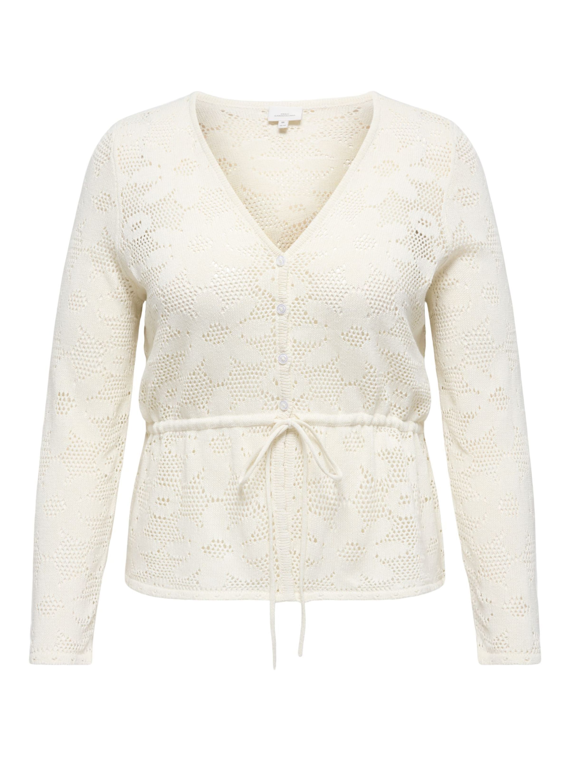 Giacchetta 'CARISABELLA' di ONLY Carmakoma in bianco: frontale