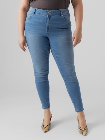 Vero Moda Curve Skinny Jeans 'Sophia' i blå: forside