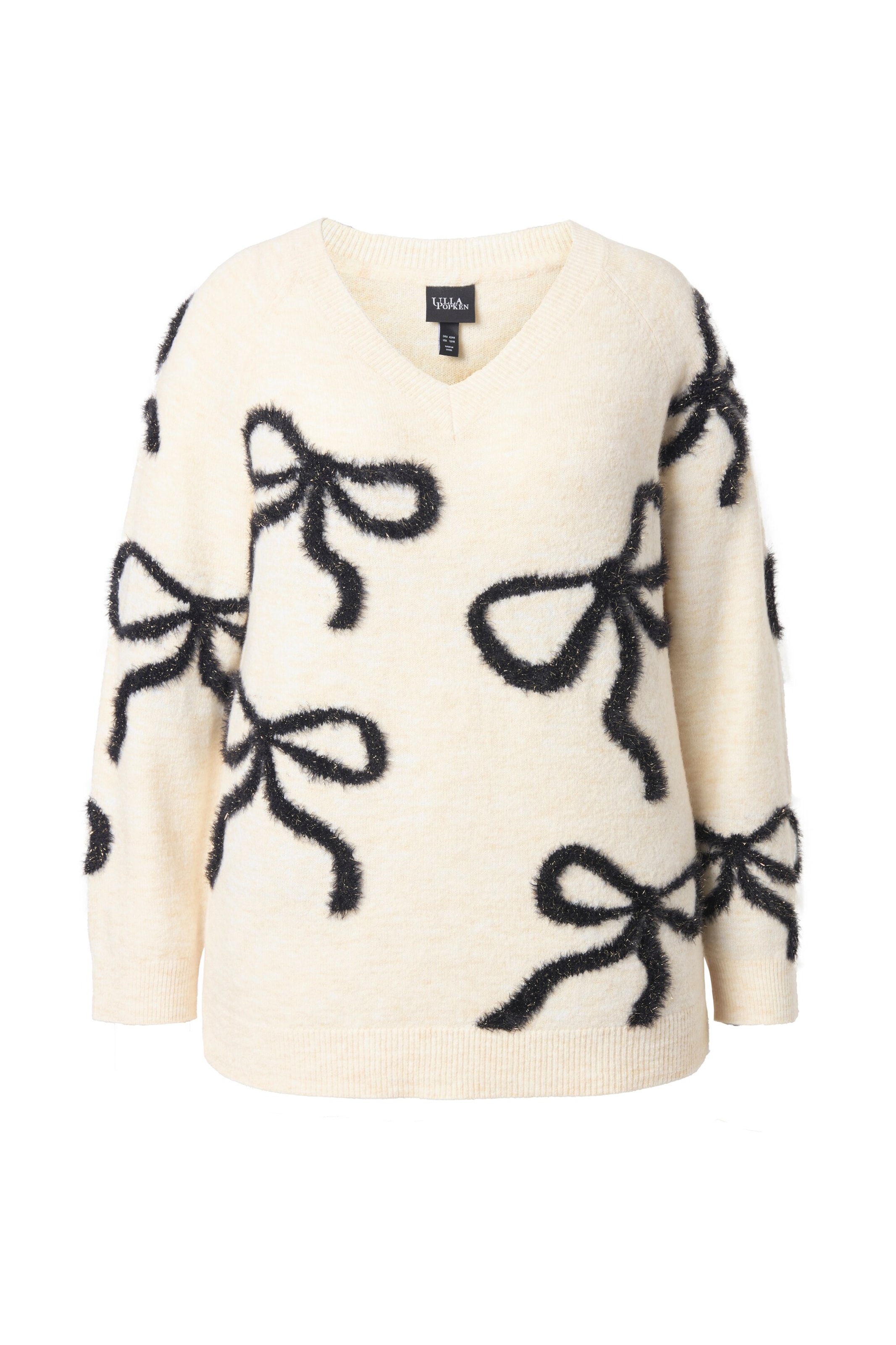 Ulla Popken Trui in Beige: voorkant