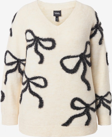 Ulla Popken Trui in Beige: voorkant