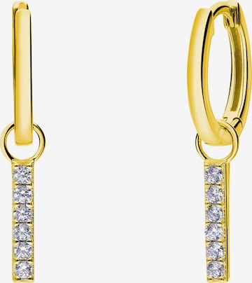 Lucardi Oorbellen 'Minimalistisch' in Goud: voorkant