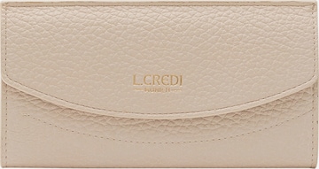 L.CREDI Geldbörse 'Ondria' in Beige: Vorderseite