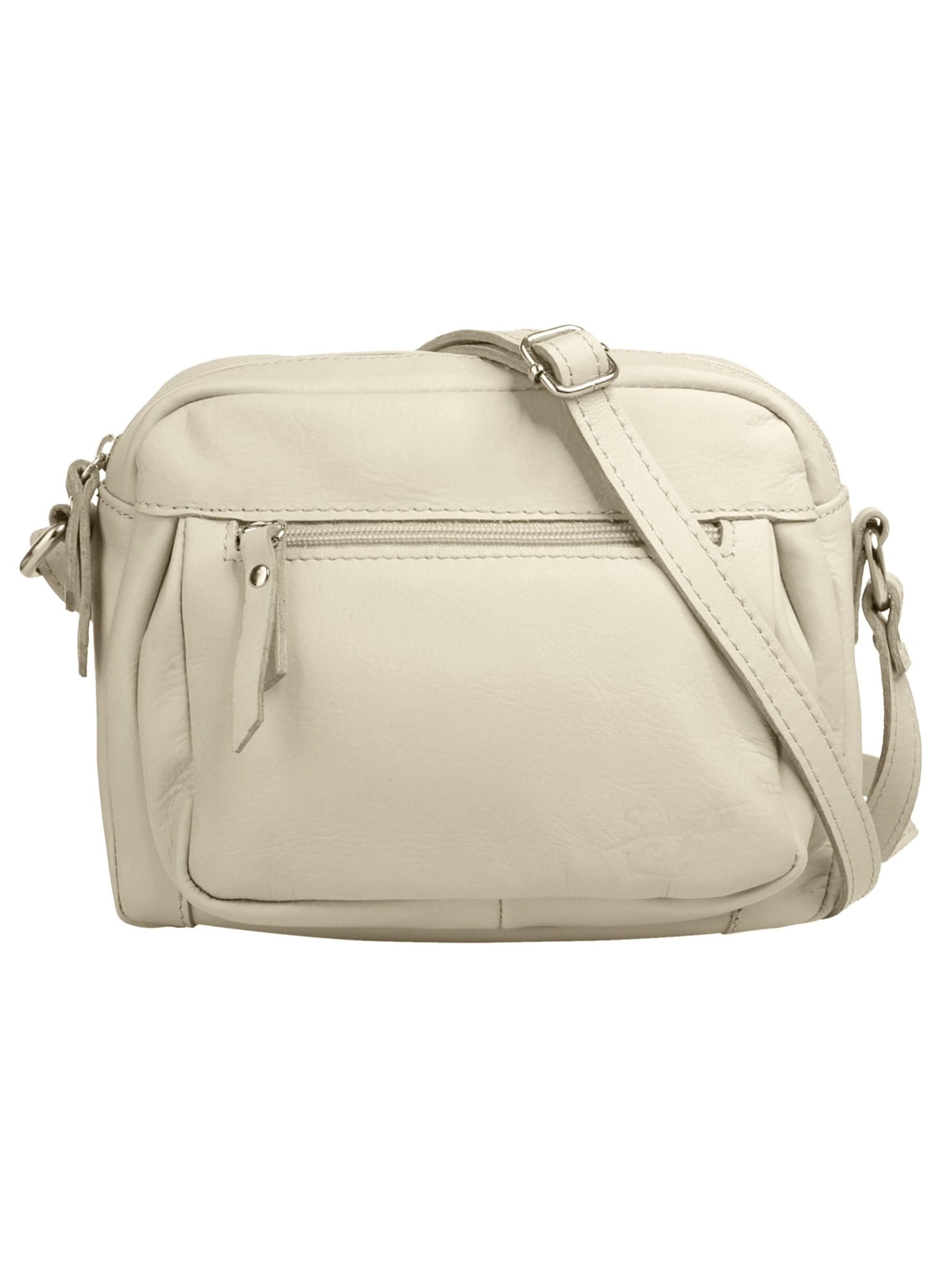 Samantha Look Crossbody Bag in Beige: front