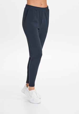 ENDURANCE Tapered Sportbroek 'Timmia' in Blauw: voorkant