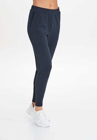ENDURANCE Tapered Workout Pants 'Timmia' in Blue: front