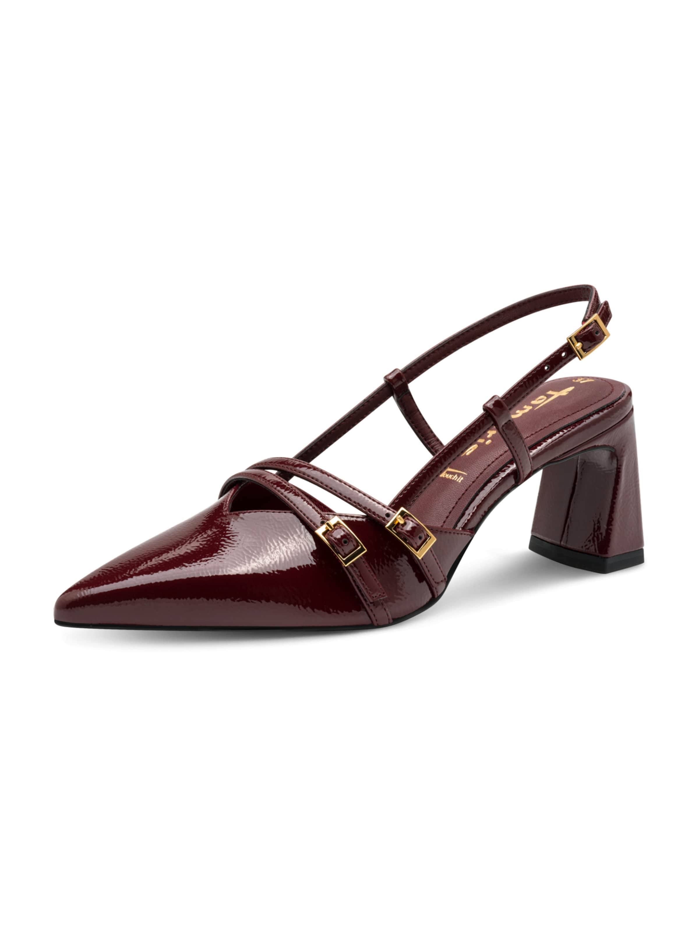 TamarisCipele s potpeticom i otvorenom petom - crvena boja: prednji dio