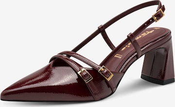 Décolleté sling di Tamaris in rosso: frontale