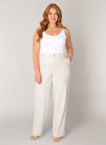 BASE LEVEL CURVY Regular Pants in White
