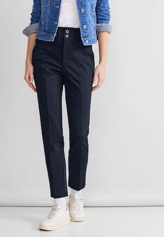 STREET ONE Loose fit Pants in Blue: front