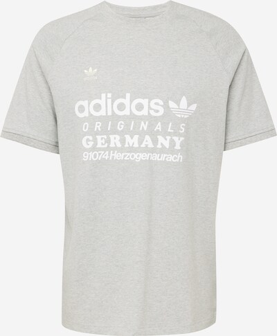 ADIDAS ORIGINALS T-Shirt en gris chiné / blanc, Vue avec produit