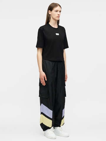 juoda EA7 Emporio Armani Marškinėliai