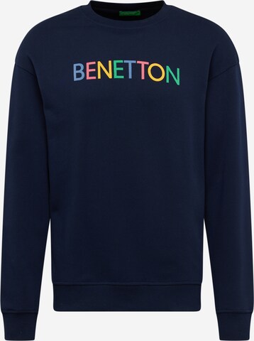 Sweat-shirt UNITED COLORS OF BENETTON en bleu : devant