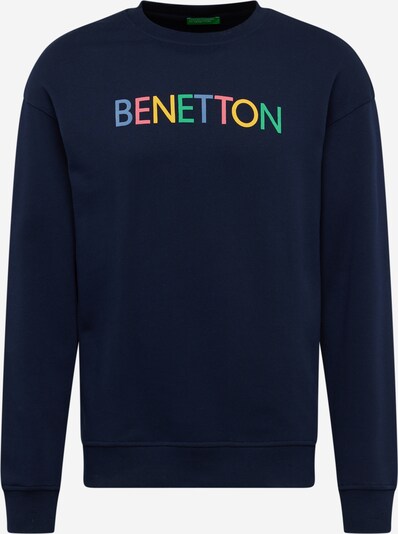 UNITED COLORS OF BENETTON Sweatshirt in dunkelblau / gelb / limette / pitaya, Produktansicht