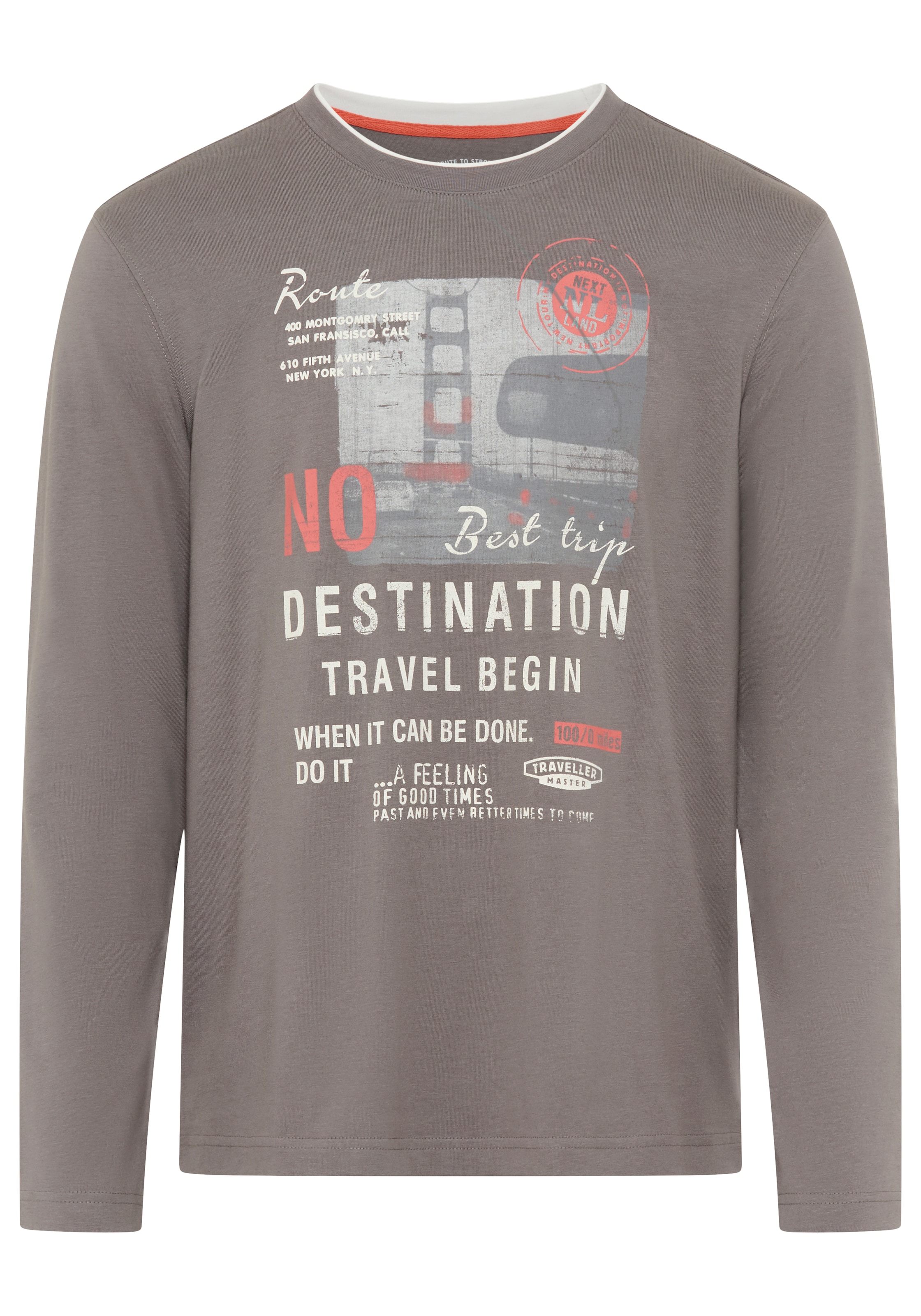 Man's World Shirt 'Man's World' in Grey: front