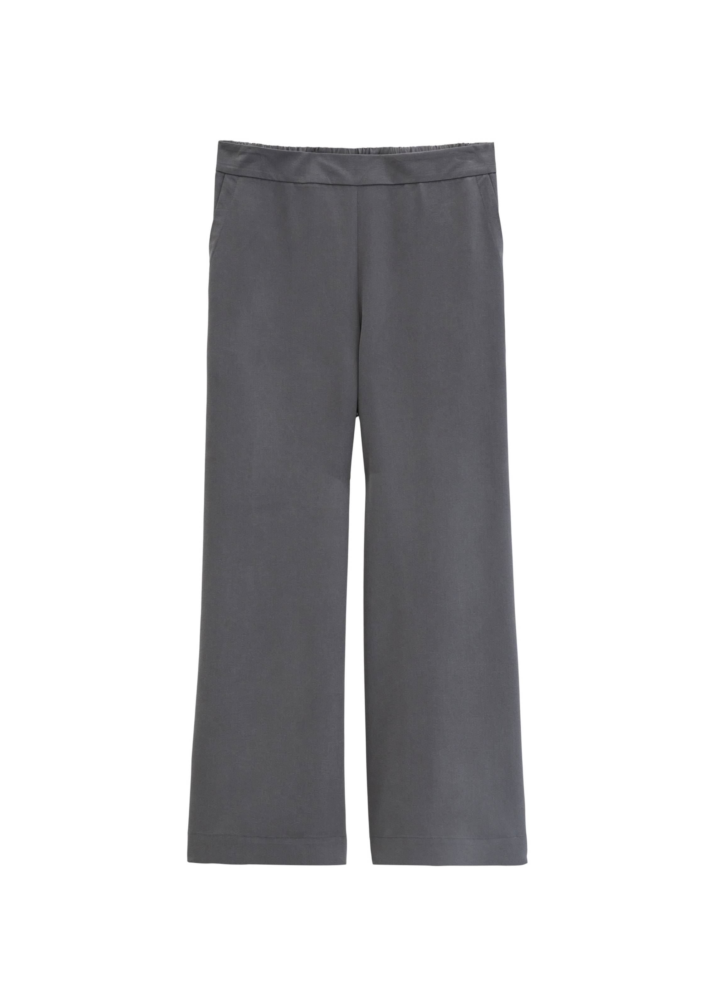 Marc O'Polo Wide Leg Hose in Grau: Vorderseite