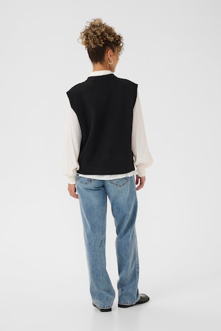 Gilet 'Eroka' Cream en noir
