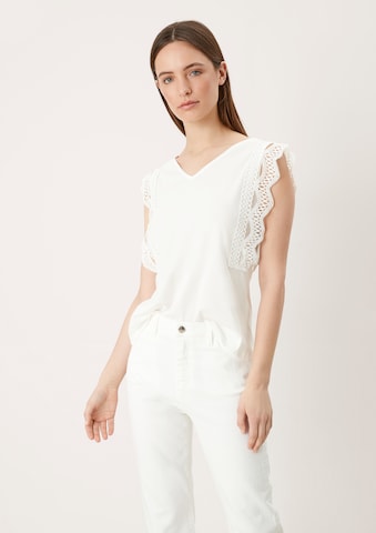 s.Oliver BLACK LABEL Blouse in Beige: voorkant