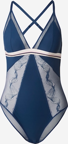 PASSIONATA Bodysuit in Blue: front