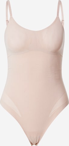 Calvin Klein Underwear Корректирующее боди в Бежевый: спереди
