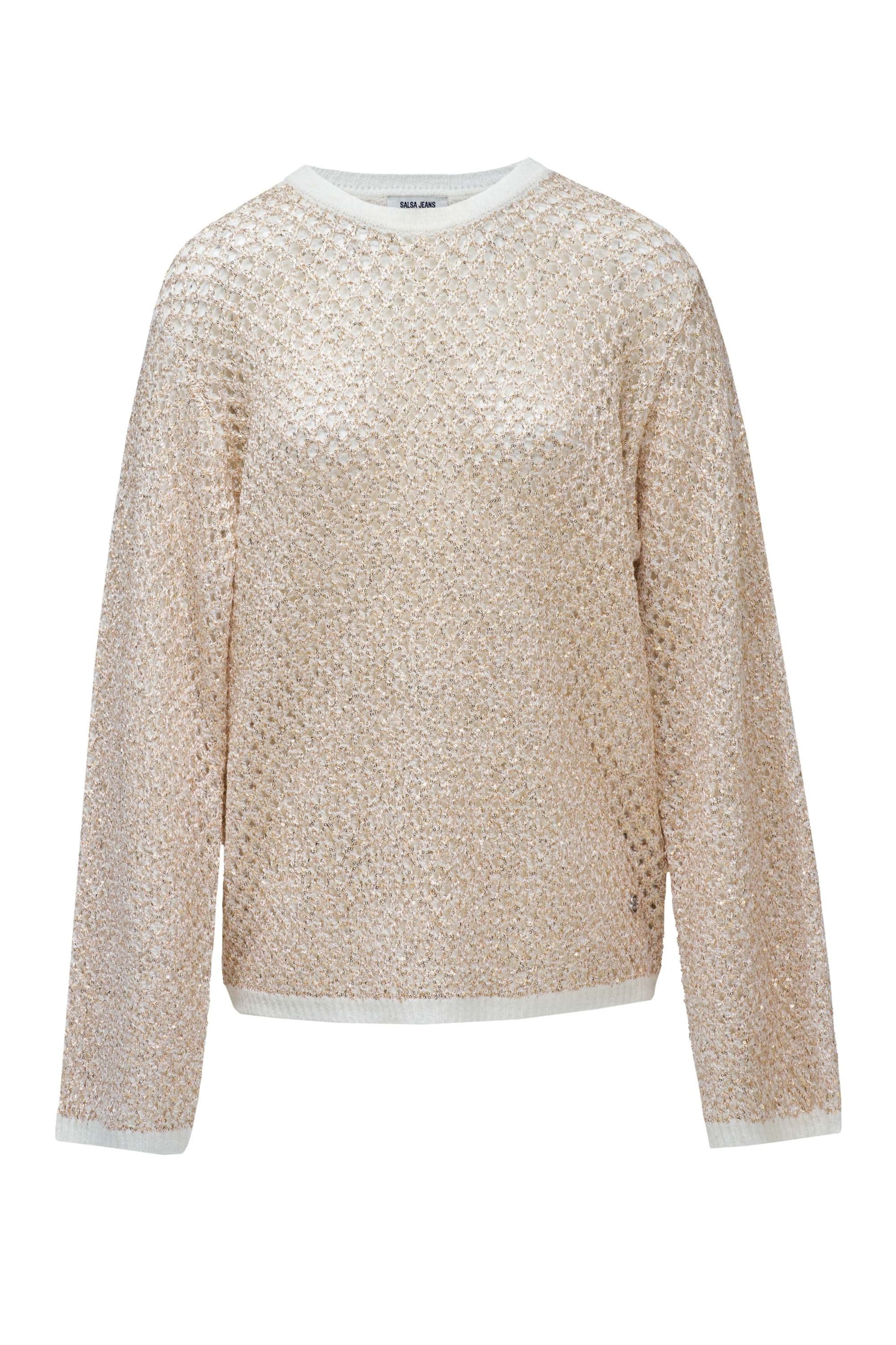 Salsa Jeans Pullover in Beige: Vorderseite