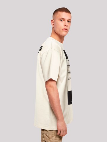 F2 Shirt 'Be Free Surfer Style Sommer' in Beige