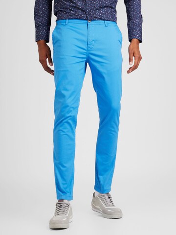 SCOTCH & SODA Regular Chino 'Mott seasonal essential' in Blauw: voorkant