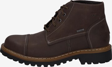 JOSEF SEIBEL Lace-Up Boots 'Chance 53' in Brown: front
