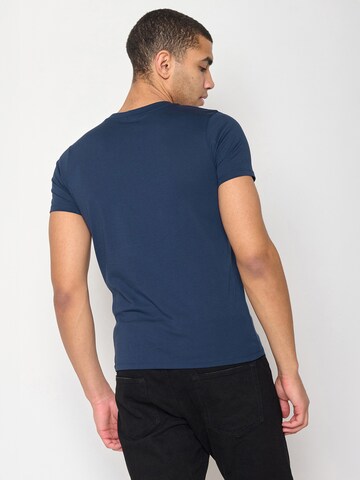 GREENBOMB Shirt 'Animal Yeti Ski' in Blue