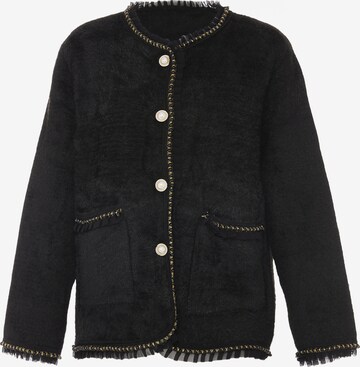 ALARY Knit Cardigan in Black: front