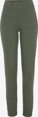 Skinny Pantalon LASCANA en vert : devant