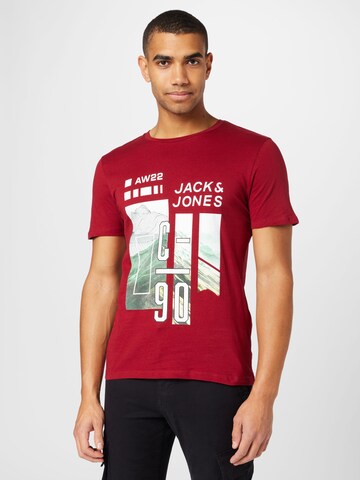 JACK & JONES - Camiseta en rojo: frente