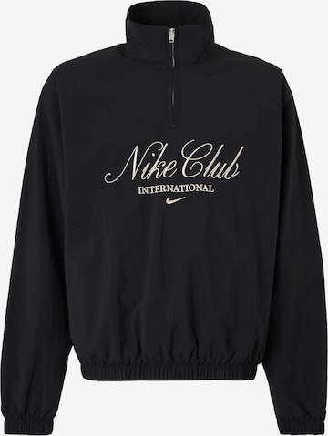 juoda Nike Sportswear Megztinis be užsegimo: priekis