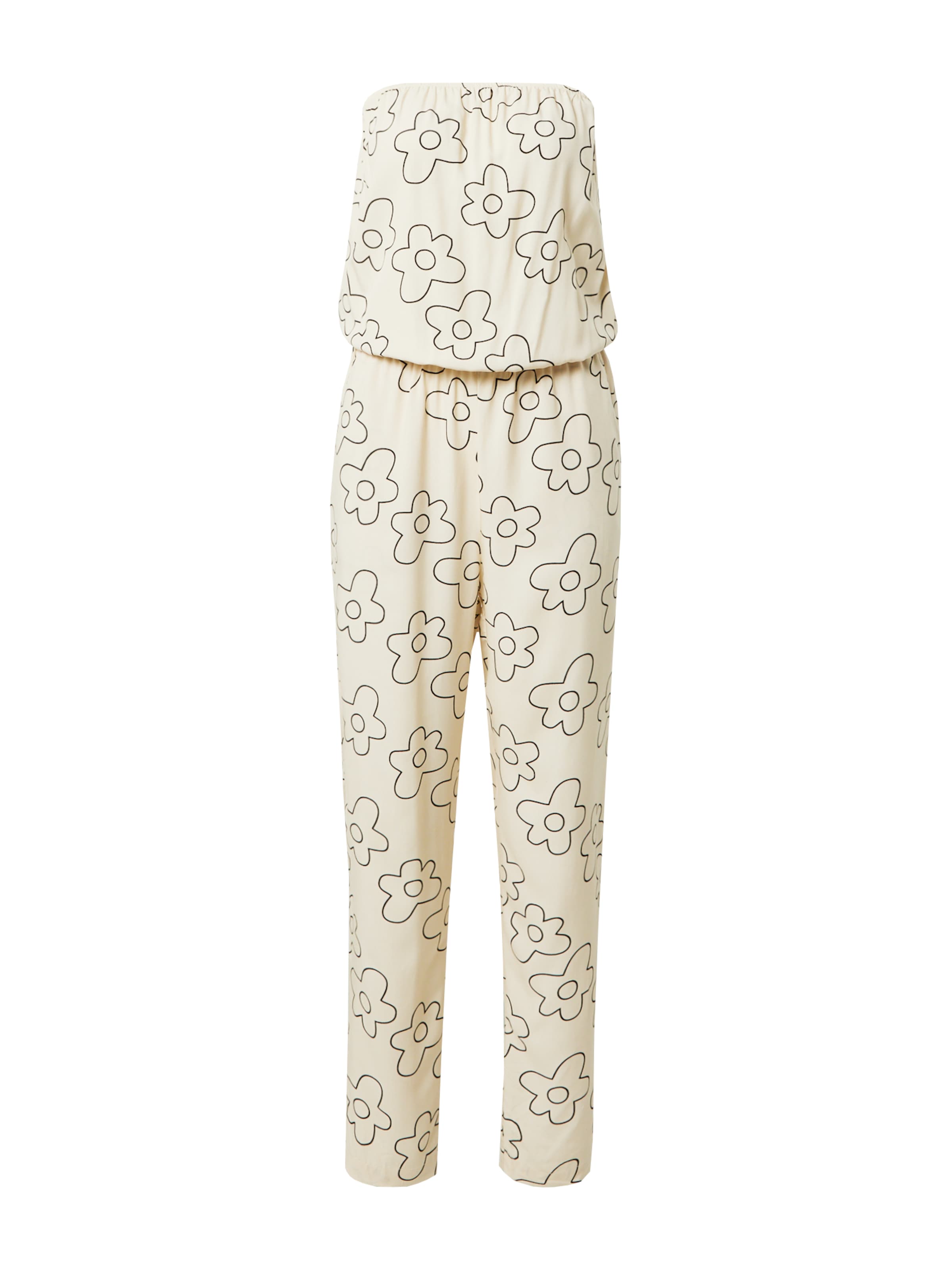 Urban Classics Jumpsuit in Beige: front