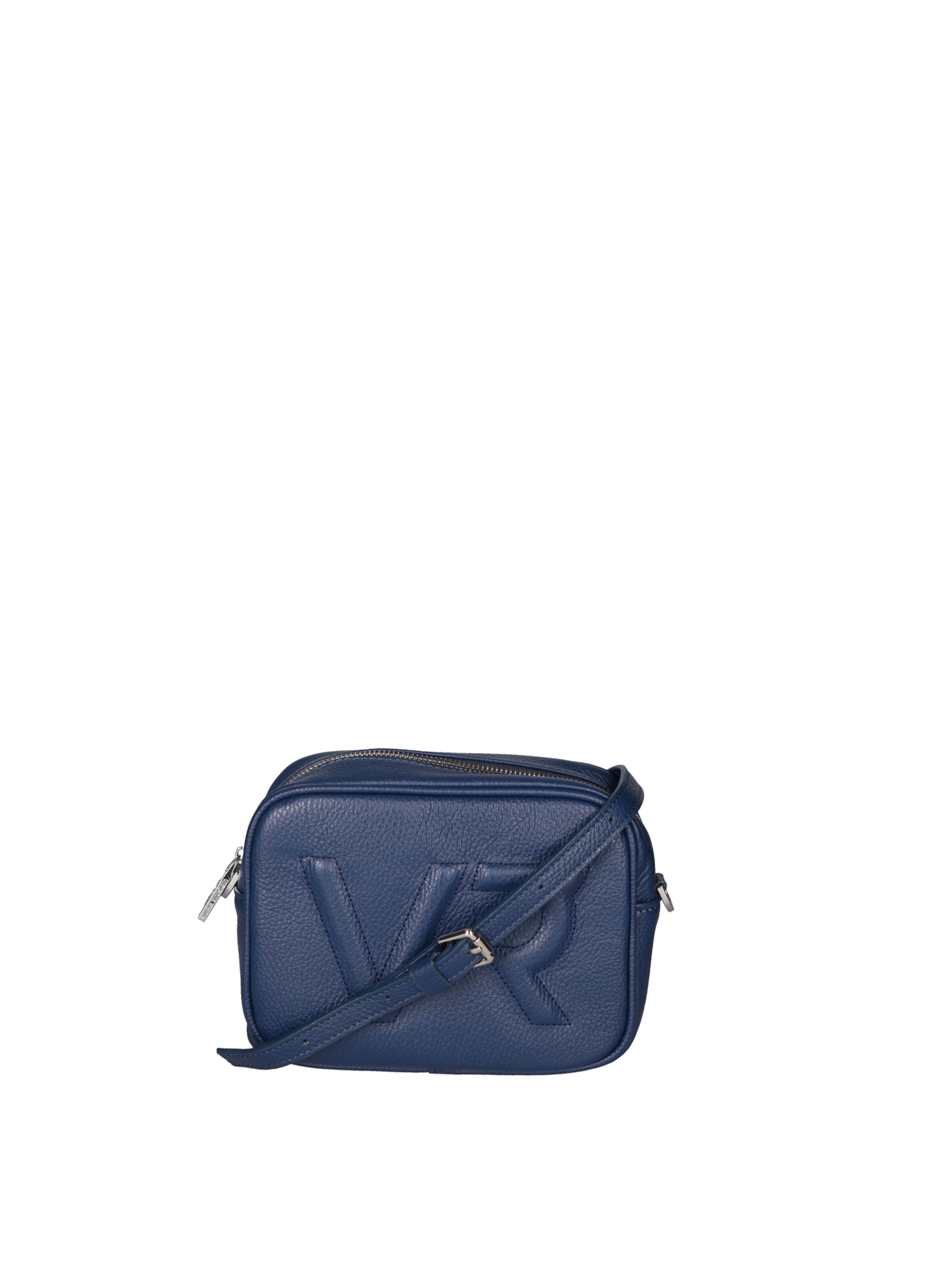 Borsa a tracolla 'Borsa a Tracolla Donna Pelle Virginia Rhinè Zip' di Virginia Rhinè in blu