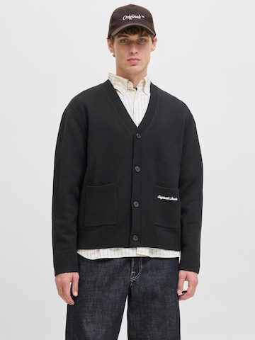 JACK & JONES - Cárdigan en negro: frente