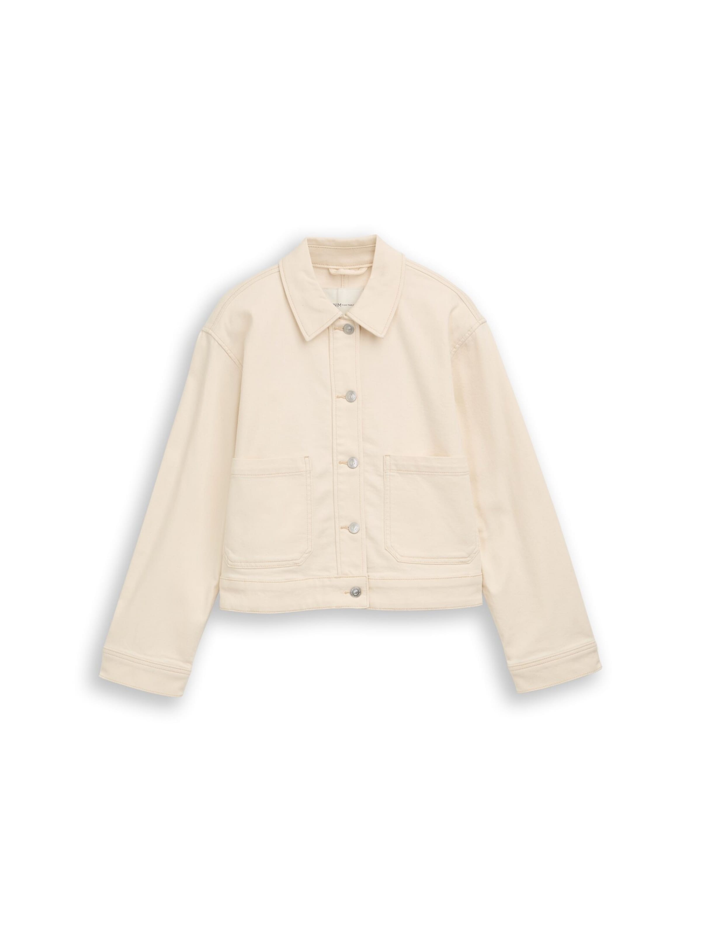 TOM TAILOR DENIM Tussenjas in Wit: voorkant