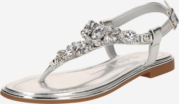 Infradito 'Kira' di BUFFALO in argento: frontale