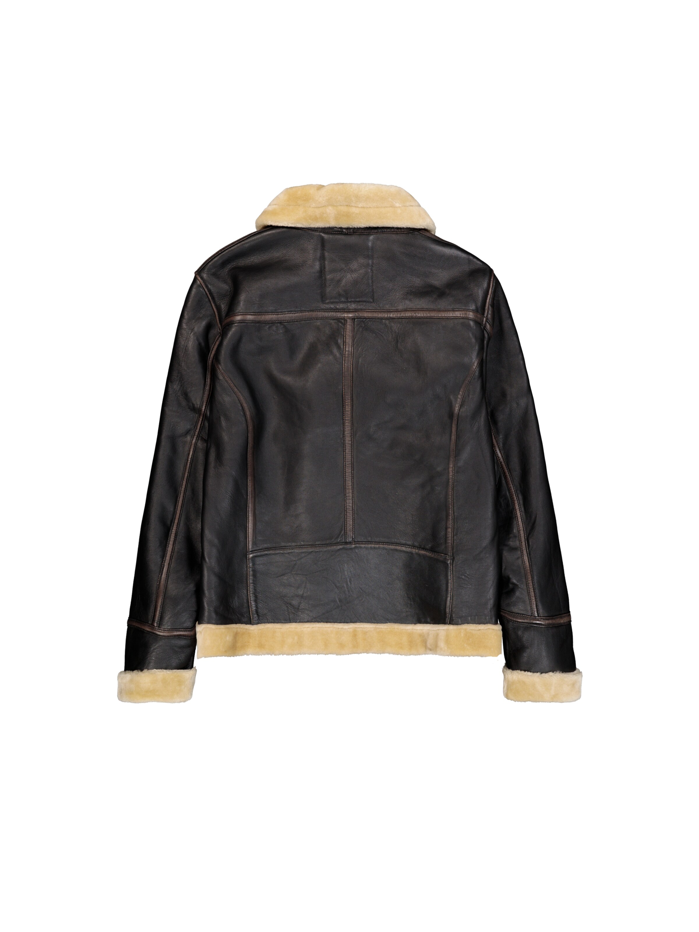 ALPHA INDUSTRIES Jacke 'B3' in Braun: Rückseite