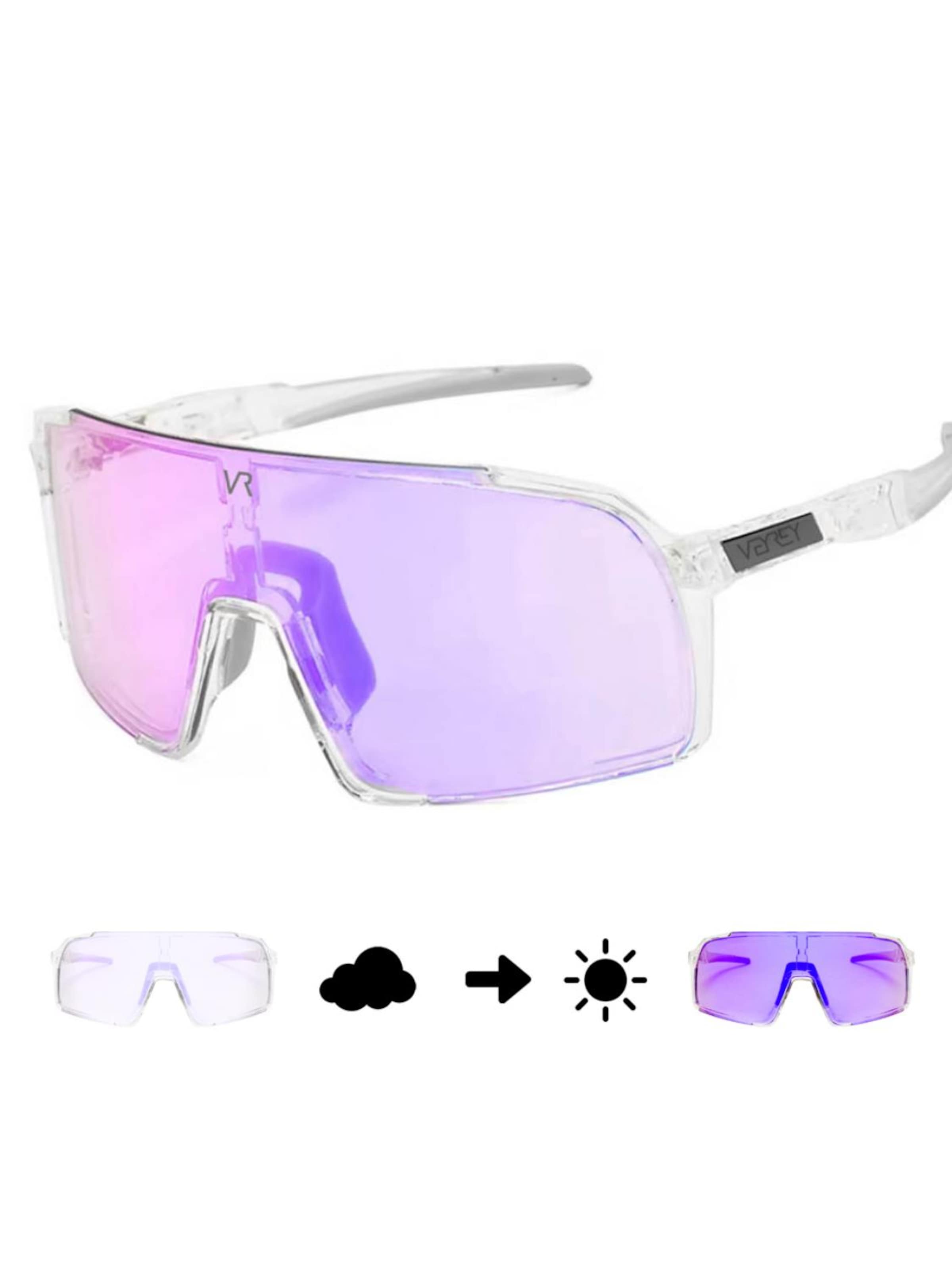 VEYREY Sports sunglasses 'Aeroblade' in Purple