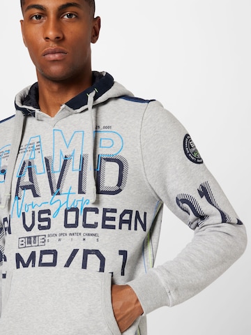 CAMP DAVID Sweatshirt 'Ocean´s Seven II' in Grau