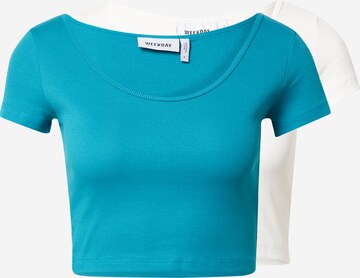 WEEKDAY T-Shirt in Blau: predná strana