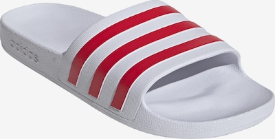 ADIDAS PERFORMANCE Natikače 'ADILETTE AQUA' u tamno crvena / bijela, Pregled proizvoda