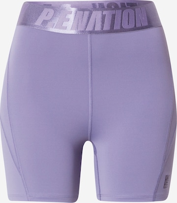 P.E Nation Spodnie sportowe w kolorze fioletowy: przód