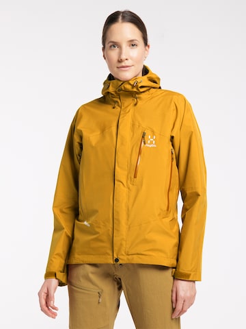 Haglöfs Outdoor Jacket 'Astral' in Yellow: front
