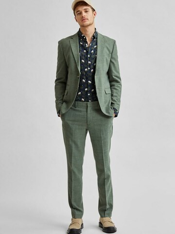 SELECTED HOMME Slimfit Pantalon 'Oasis' in Groen