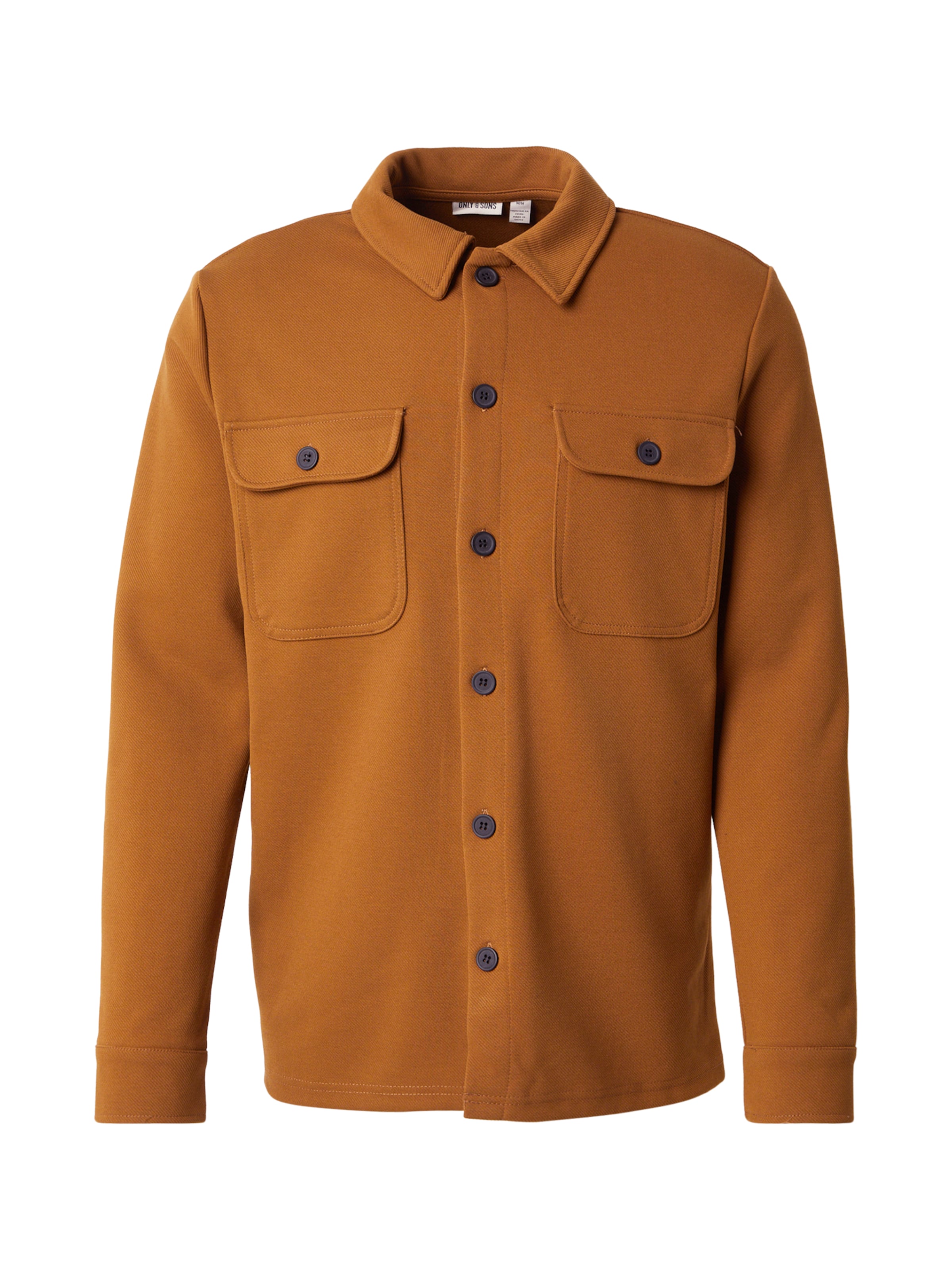 Only & Sons Regular fit Button Up Shirt 'ONSNEW KODYL' in Brown: front