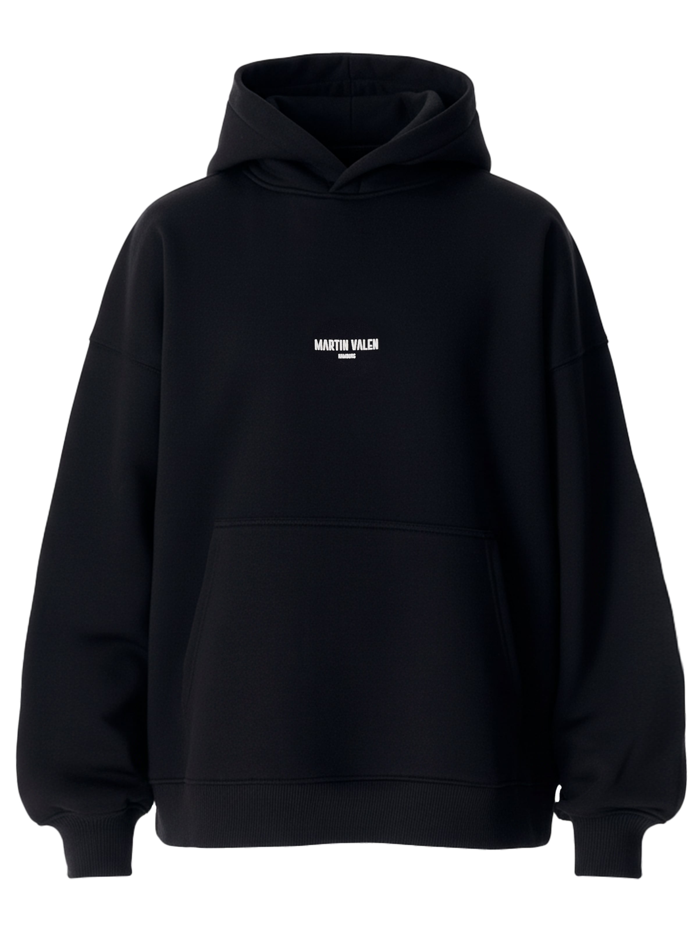 MARTIN VALEN Sweatshirt in Schwarz: Vorderseite