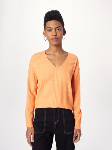 VERO MODA Sweter 'INNIE' w kolorze pomarańczowy: przód